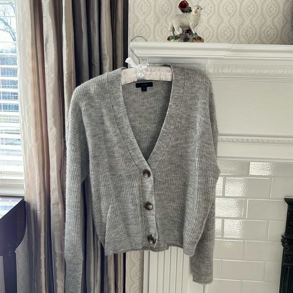 J. Crew gray cardigan
